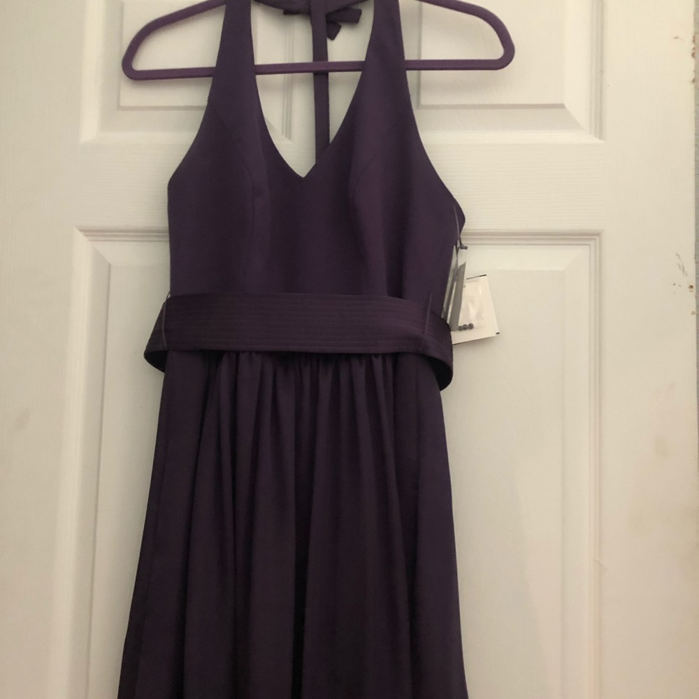 Dark purple wedding dress